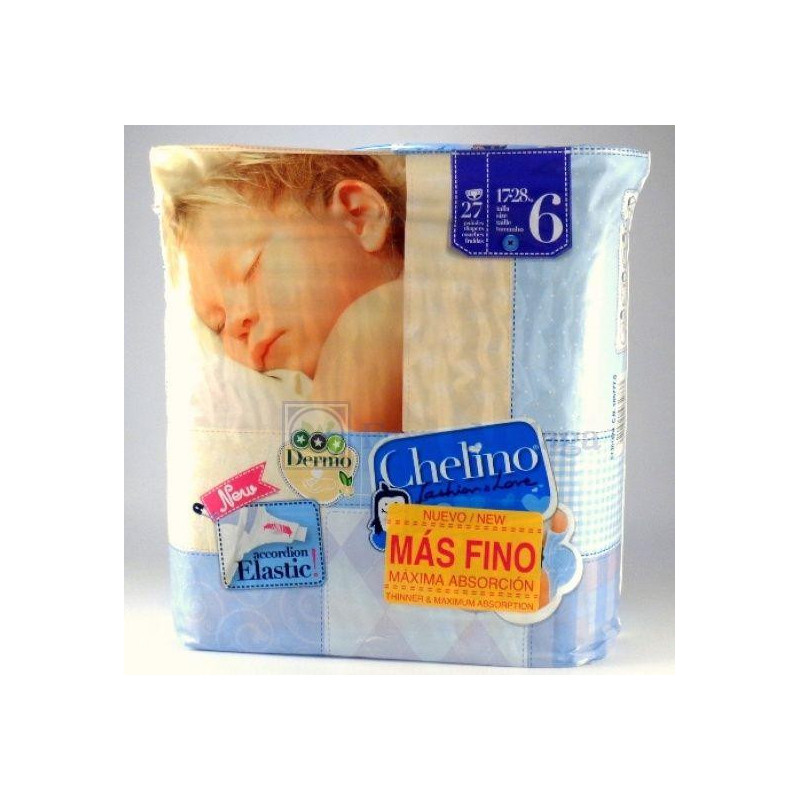 Chelino fashion & love pañal infantil t- 6 (17 - 28 kg) 27 pañales