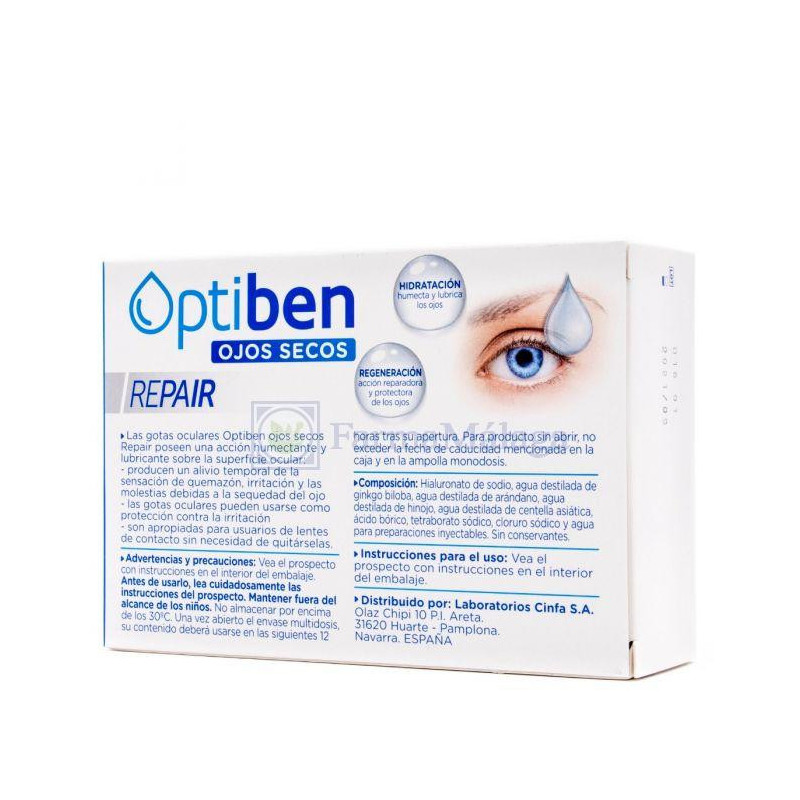 Cinfa Optiben Ojos Secos Gotas (10 ml)