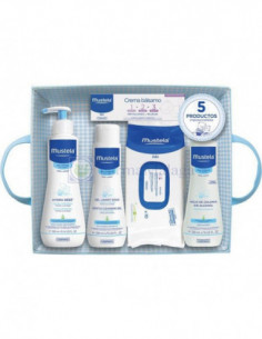 MUSTELA CANASTILLA BEBE AZUL